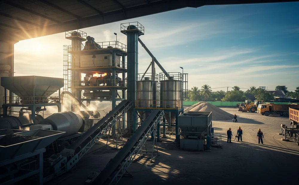 Pabrik aspal Subang dengan skala produksi besar