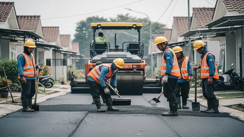 Jasa Pengaspalan Bogor melayani pengaspalan lingkungan perumahan.