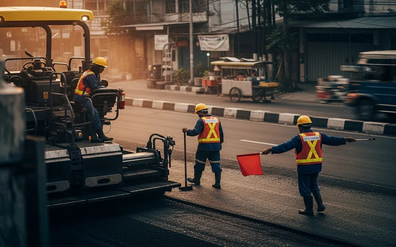 Jasa Pengaspalan Pandeglang profesional dengan harga terjangkau.