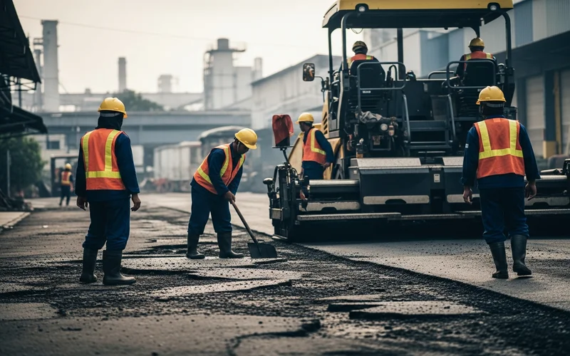 Perbaikan jalan berlubang oleh jasa pengaspalan rangkasbitung