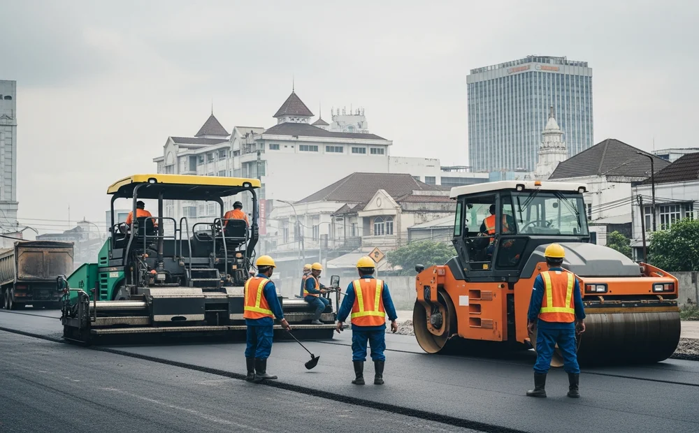 Jalan aspal mulus dan terawat, hasil dari penerapan cara merawat jalan secara rutin