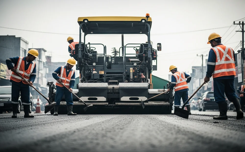 Tim teknisi melakukan inspeksi sebagai langkah awal cara merawat jalan proaktif